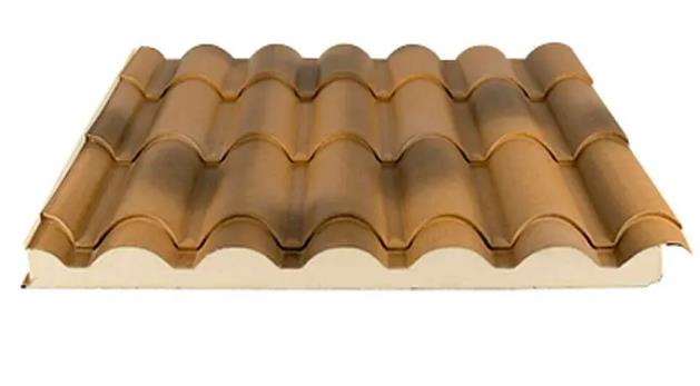 PANEL SANDWICH IMITACION TEJA  ALBERO