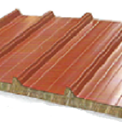 Panel cubierta lana de roca